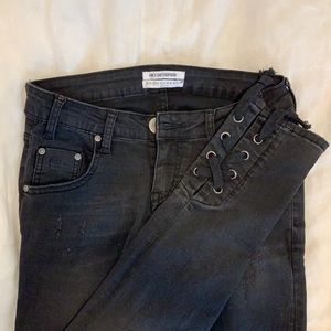 One Teaspoon black faded jeans